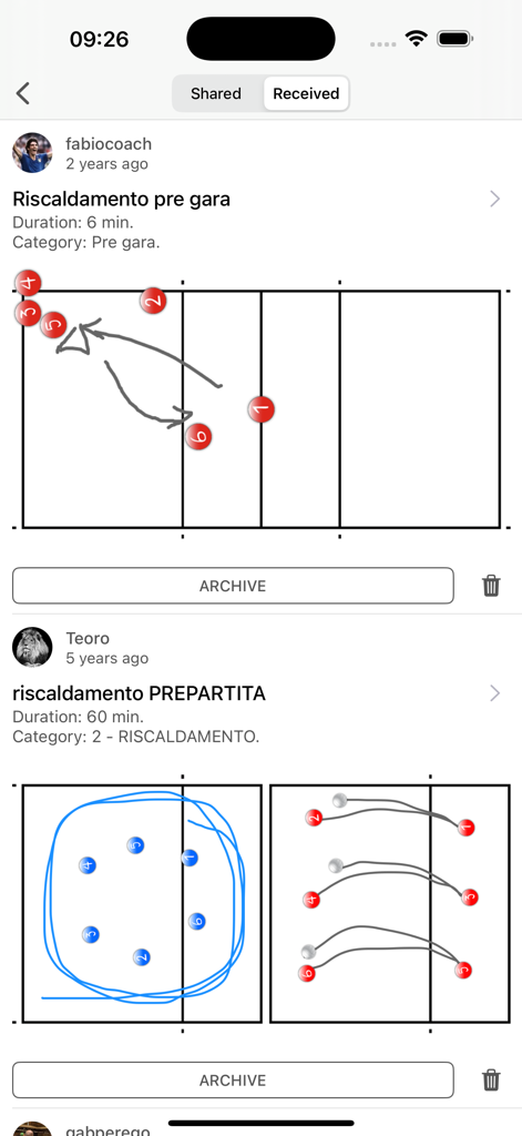 Assistant Coach Volleyball - Volleyball strategy diagrams and drills shared between coaches in the app.