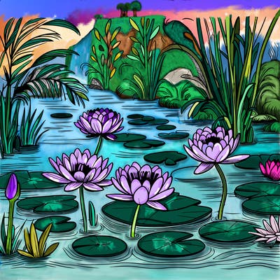 monet's water lilies