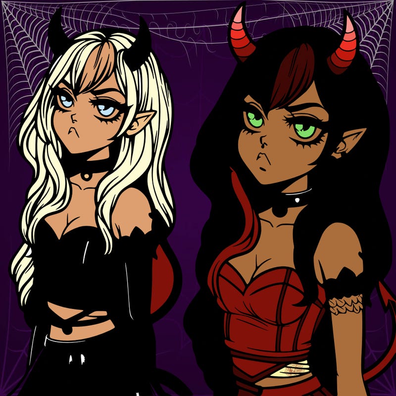 realistic devil girl