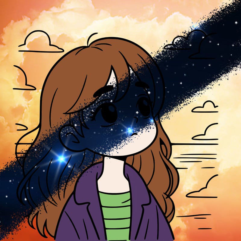 girl looking into the distance