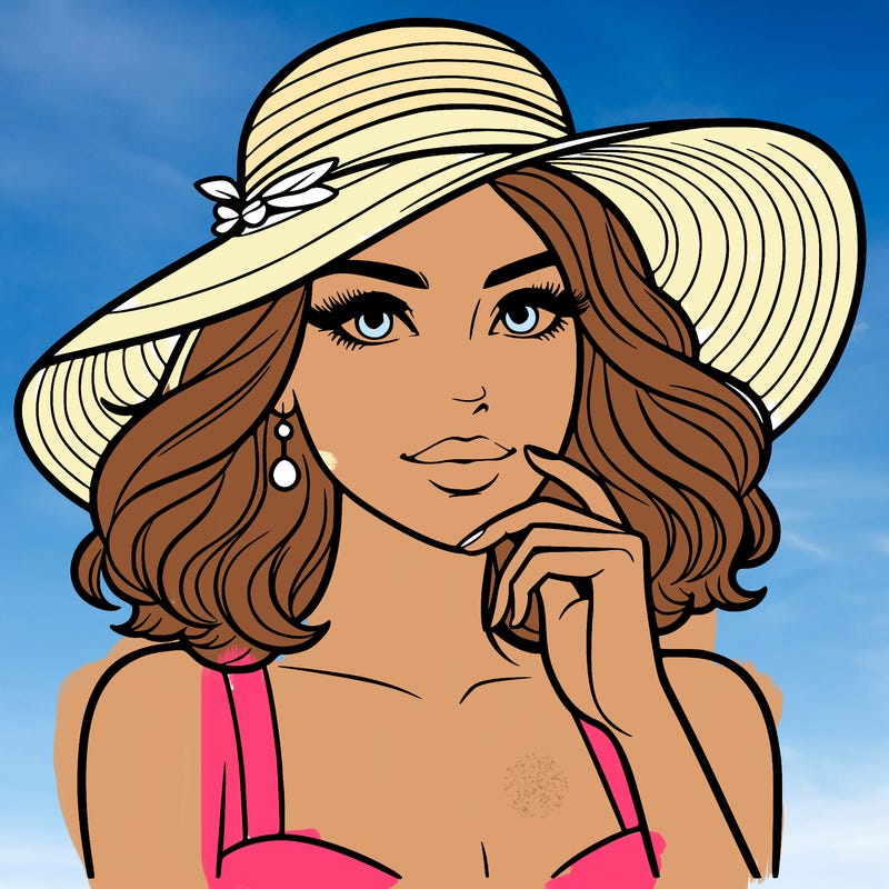 beautiful woman in hat