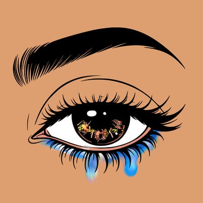 eye closed realistic