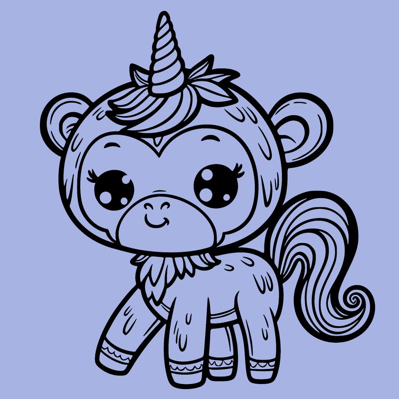 monkey unicorn