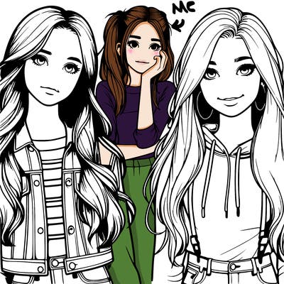 realistic teenagers girls