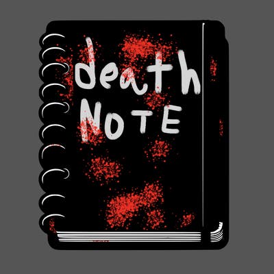 blank, realistic notebook