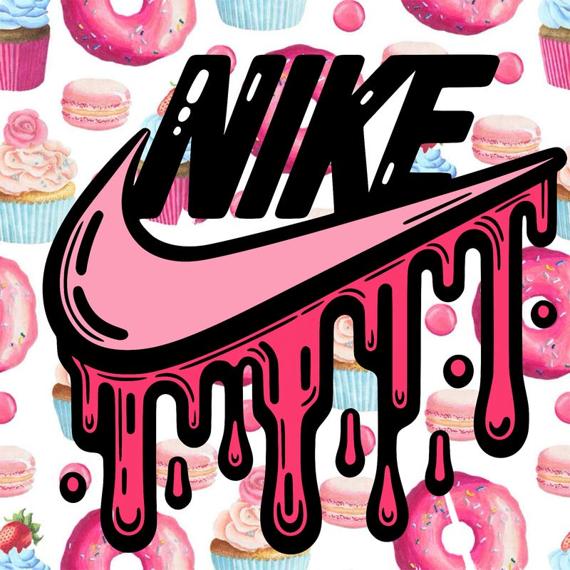 dripping nike logo