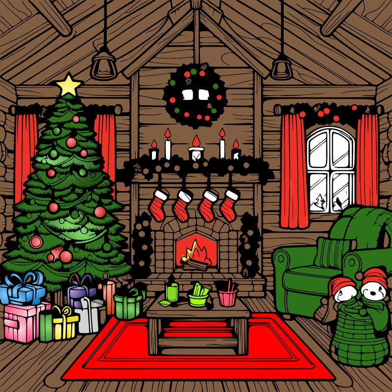 christmas house interior