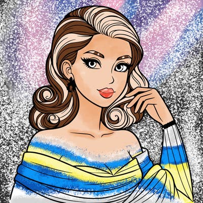 an elegant woman