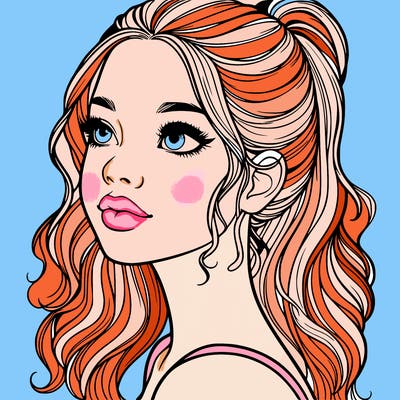 beautiful realistic girl