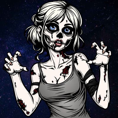 realistic zombie girl
