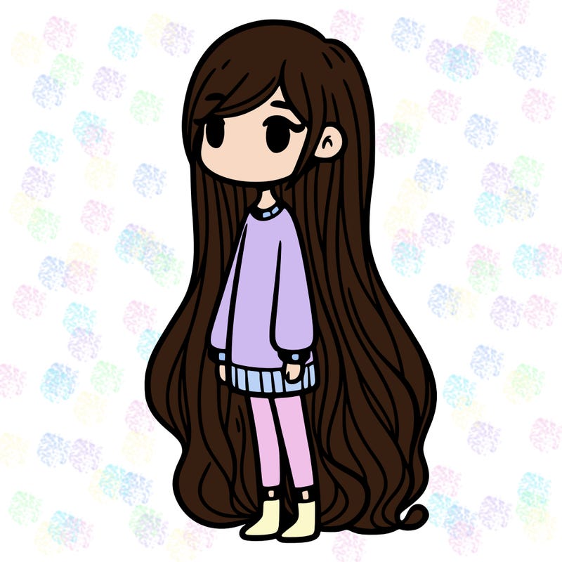 girl with long hair