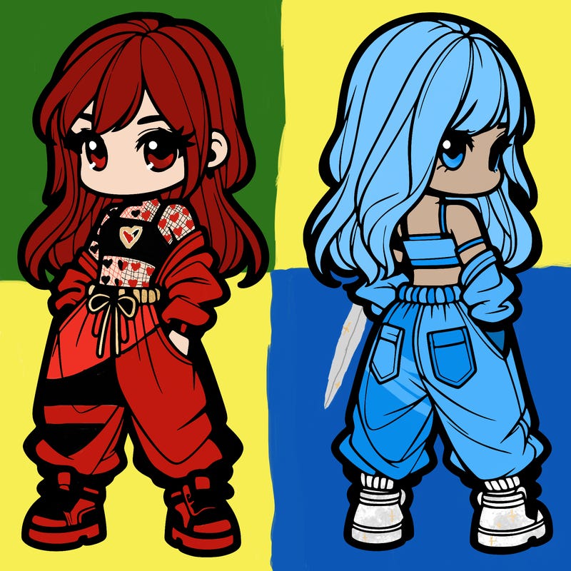 girl in crop top and baggy pants