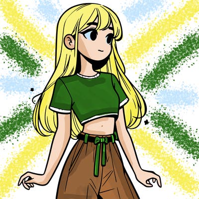 girl in a cute crop top