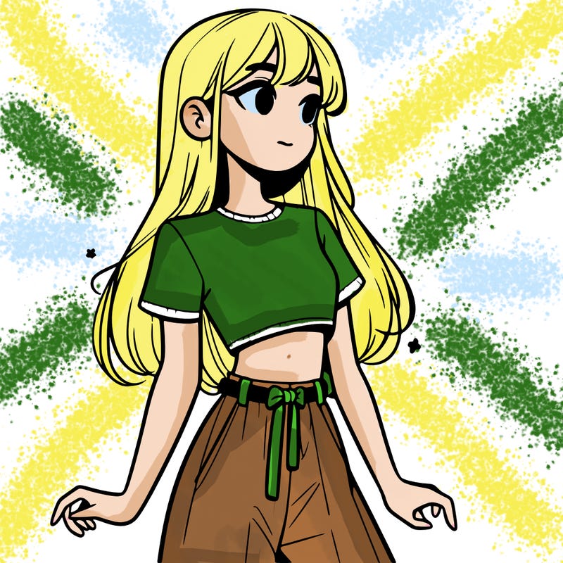 girl in a cute crop top