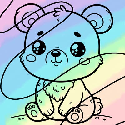 one cute baby bear