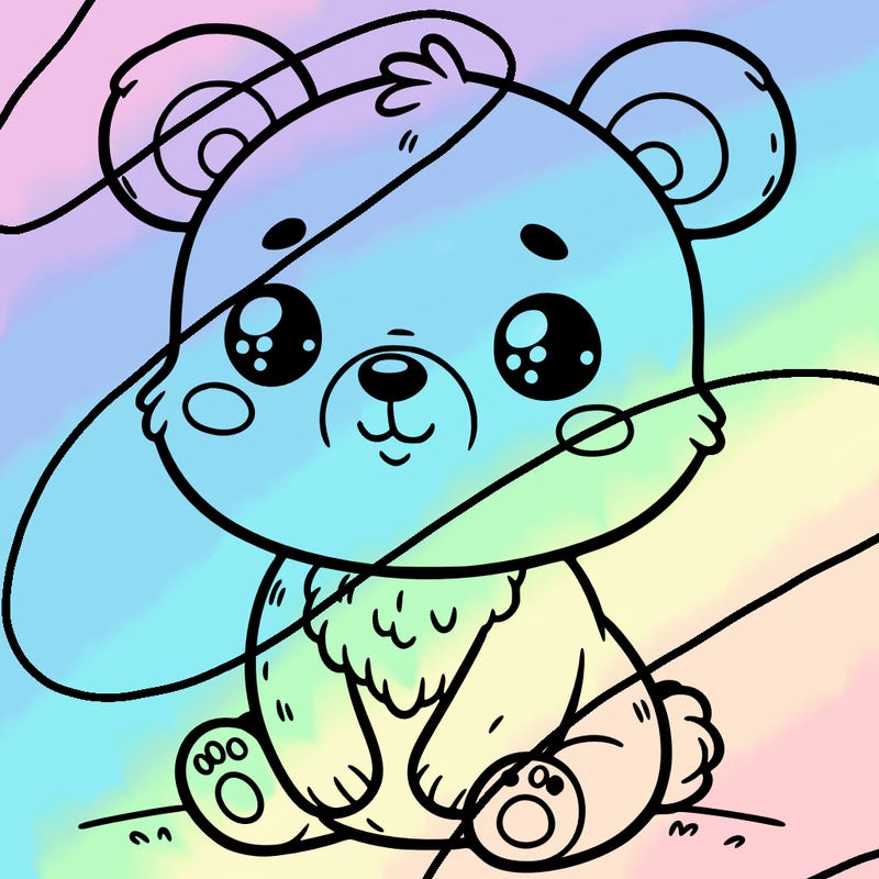 one cute baby bear