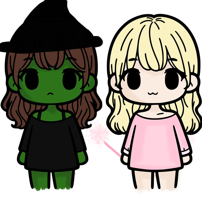 2 girls