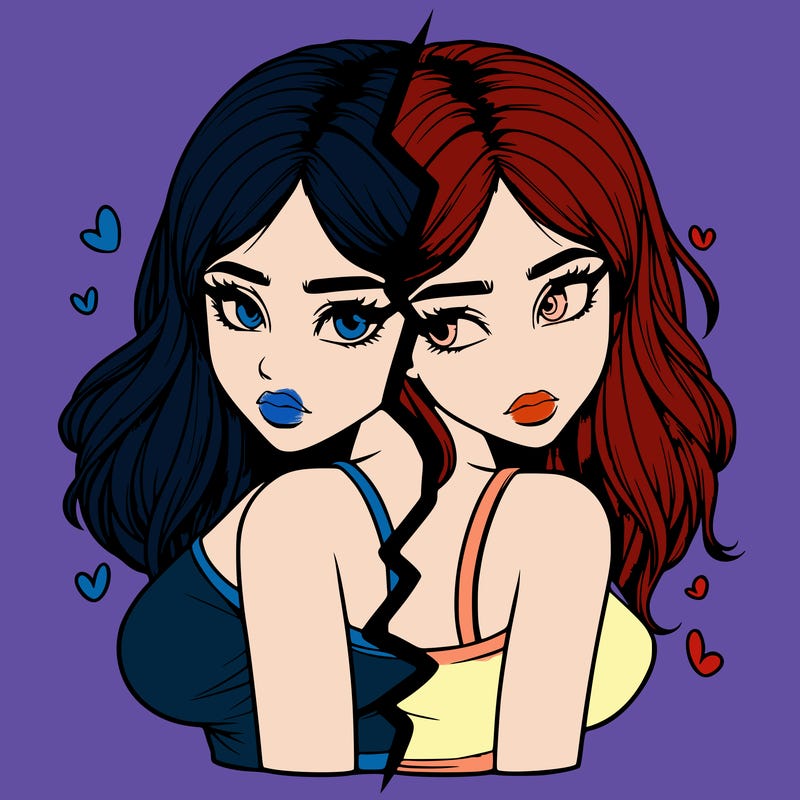 realistic girl split