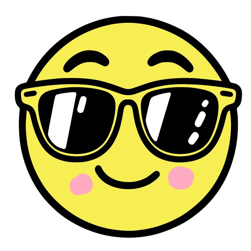 emoji with sunglasses