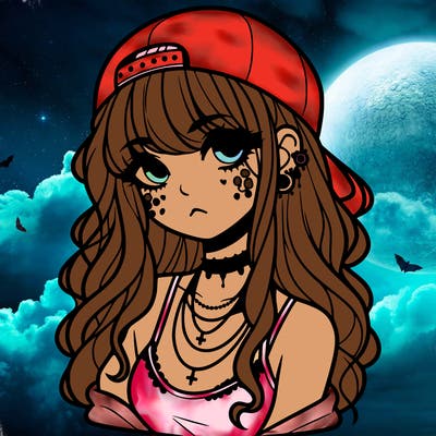 scene girl aesthetic