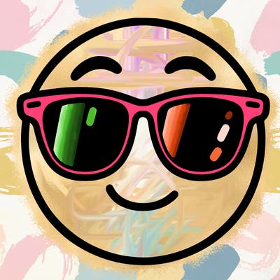emoji with sunglasses