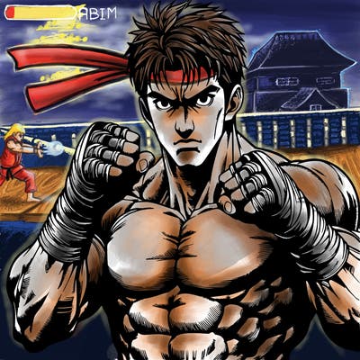 realism manga fighter man