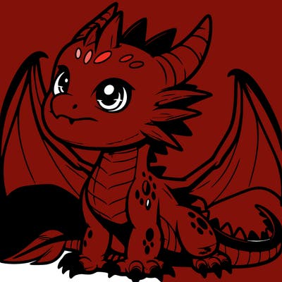 fierce baby night dragon