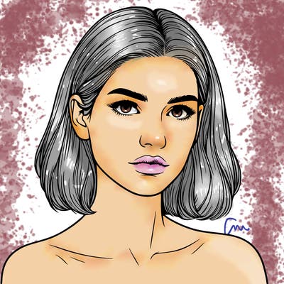 realistic portrait of woman