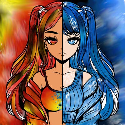 realistic girl split