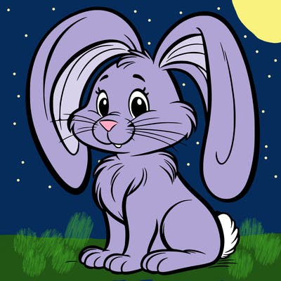 a big rabbit with big long ears