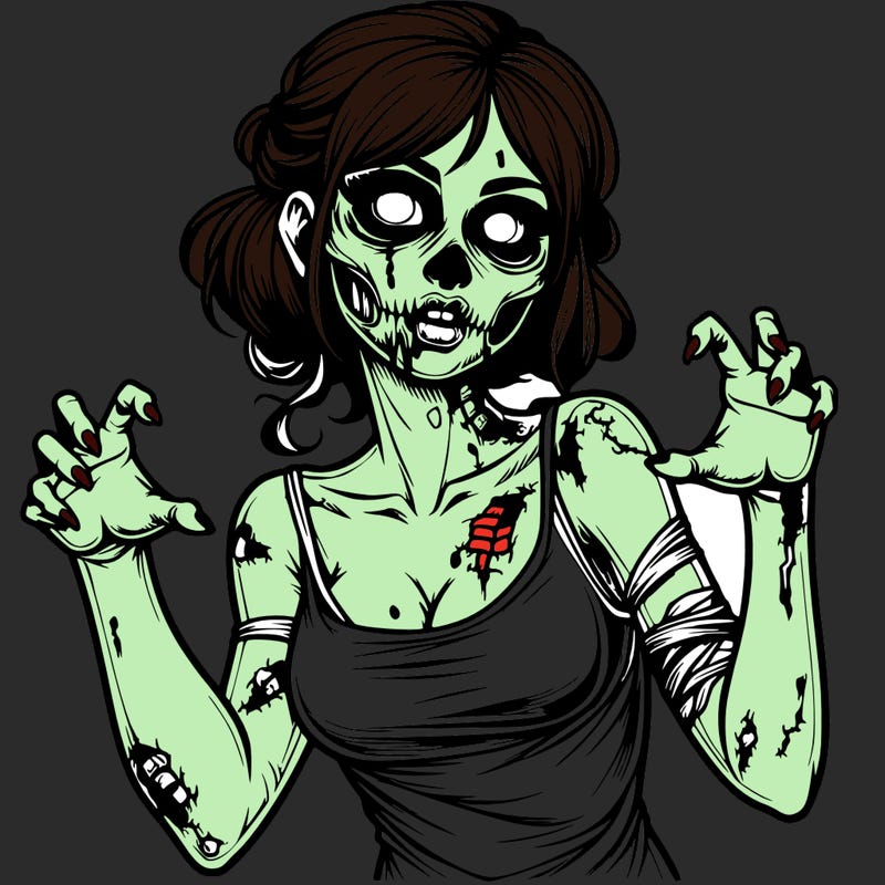 realistic zombie girl