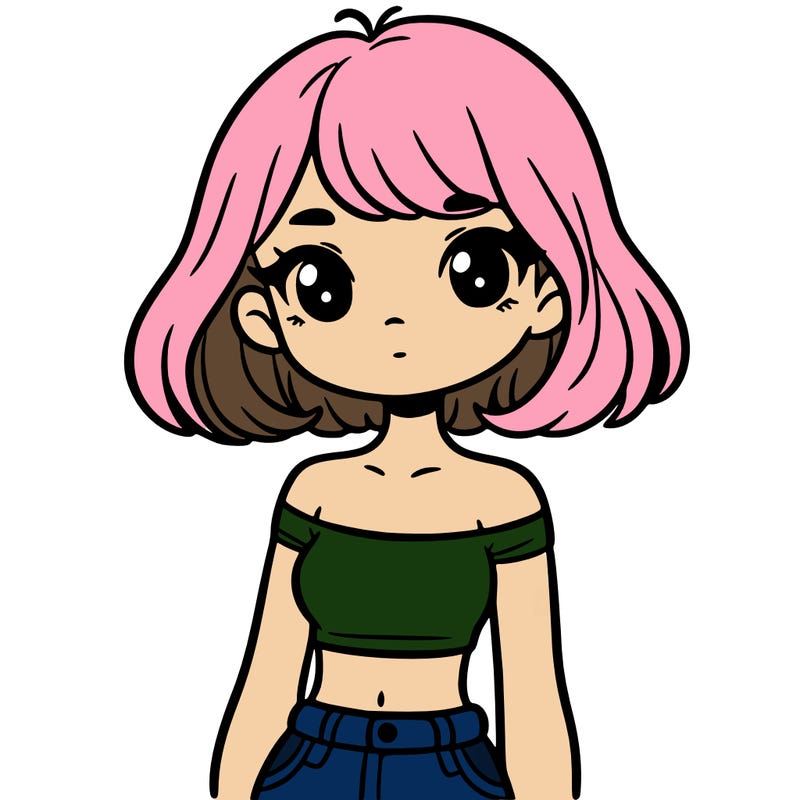 girl in a cute crop top