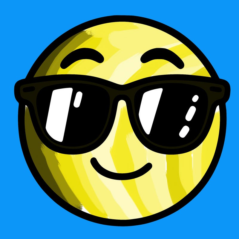 emoji with sunglasses