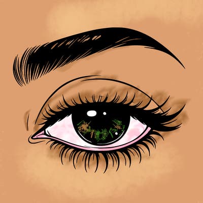 eye closed realistic