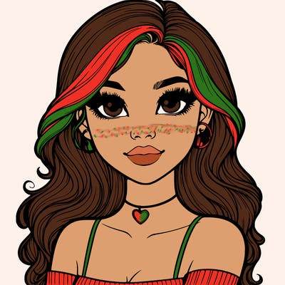 realistic pretty girl