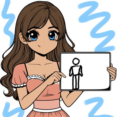 realistic pretty girl holding blank sign