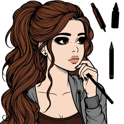 realistic teenage pretty