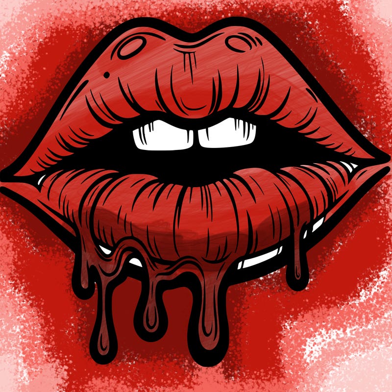 lips that look realistic and drip