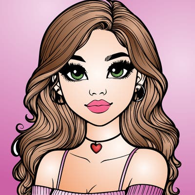 realistic pretty girl