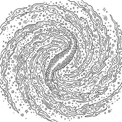 Dive into the mesmerizing beauty of the cosmos with this stunning barred spiral galaxy coloring page. Unleash your artistic flair as you bring distant stars and cosmic dust to vibrant life.