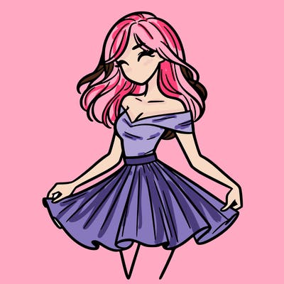 woman in skirt