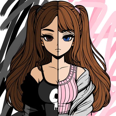 realistic girl split