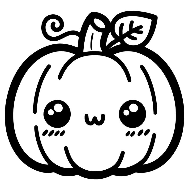 simple halloween pumpkin cute