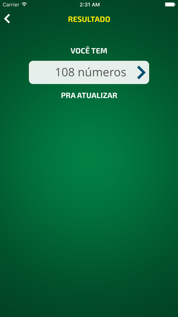 Pantalla de la aplicación Brasil +55 que muestra 108 contactos listos para ser actualizados con el prefijo internacional de Brasil.
