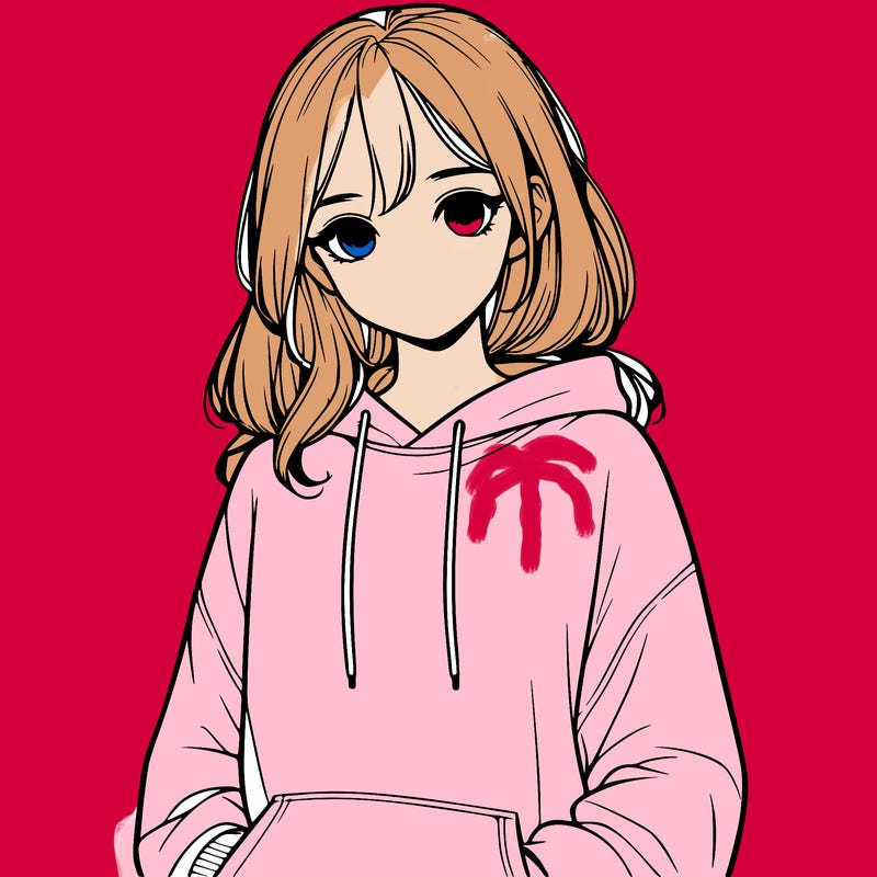 realistic girl with sweat shirt on