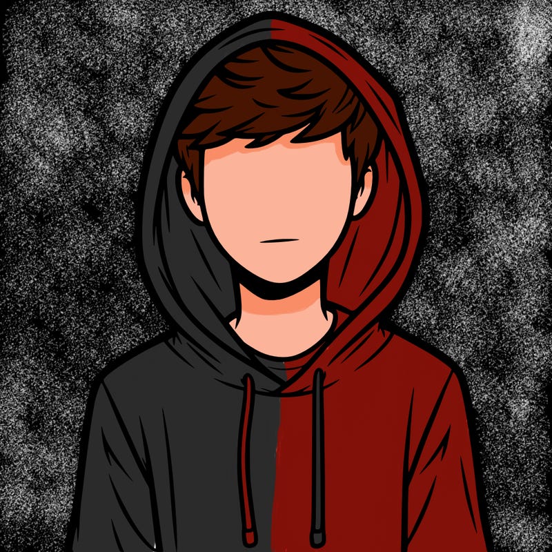 a guy with his hoodie