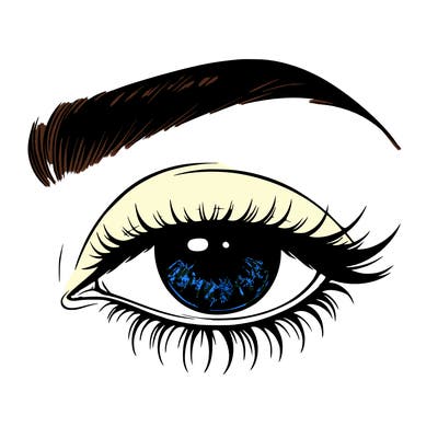 eye closed realistic