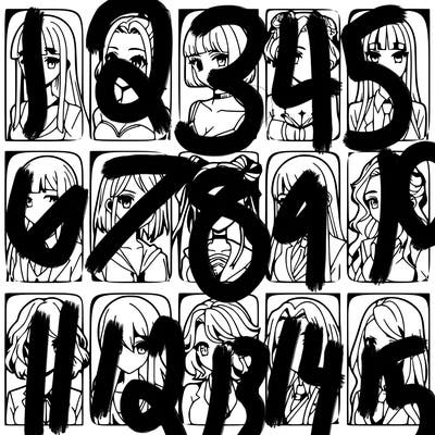 girls that look diffrent anime