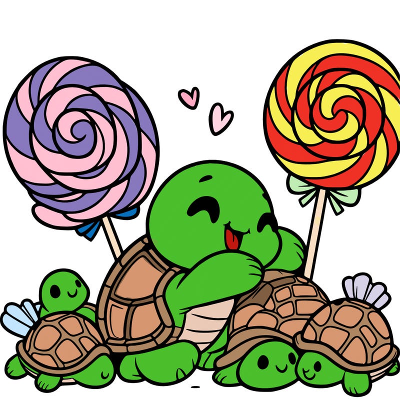 turtles and lollipops