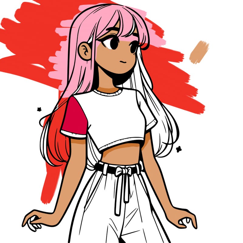 girl in a cute crop top